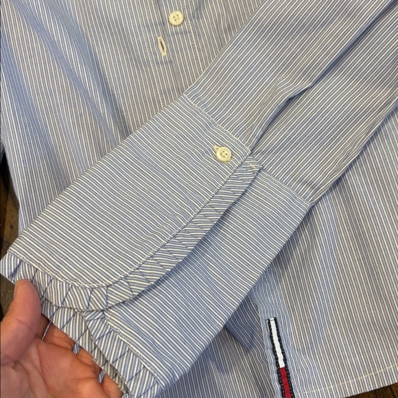 Vintage Tommy Hilfiger (Tommy Jeans) button up stripe dress shirt - Picture 5 of 7